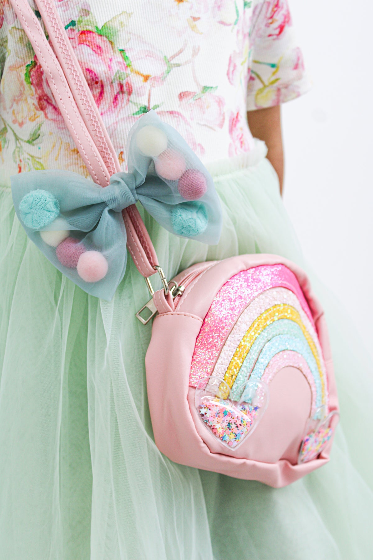 MINI RAINBOW BABY PINK BAG