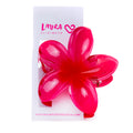 PINK FLOWER LARGE CLAW CLIP