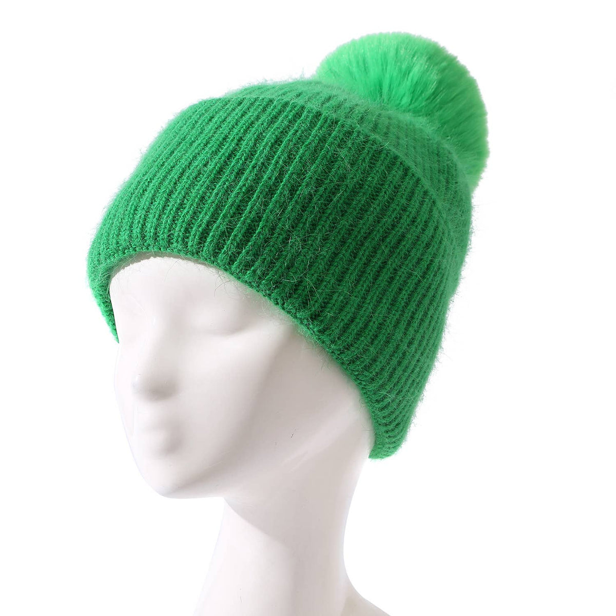 PEACH ACCESSORIES - SD102 Plain wool hat: Light Green