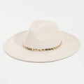 Collections by Fame Accessories - Braided Snake Chain Fedora Hat: IV