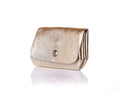 LEATHER METALLIC COIN PURSE GOLD