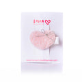 MINI FAUX FUR HEART CLIP