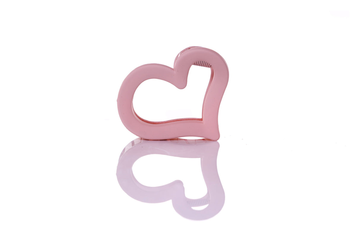 PINK HEART CLAW CLIP