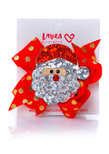 MINI SPOTTY BOW SEQUIN SANTA CLIP
