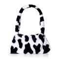 MONO COW PRINT FAUX FUR BAG