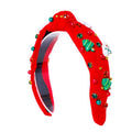 MINI CHRISTMAS KNOT HEADBAND RED