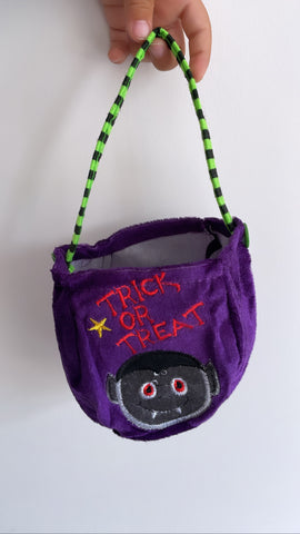 PURPLE TRICK OR TREAT MINI BAG