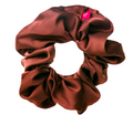 NEW YORK RUST SATIN SCRUNCHIE
