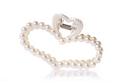 OCEAN HEART PEARL CLAW CLIP