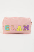 Collections by Fame Accessories - Glam Print Travel Cosmetic Bag: PK