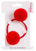 Pom Pom Galore Red Double Pom Pom Hair Bobble