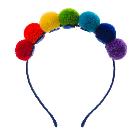 Pom Pom Galore Rainbow Pom Pom Hair Band