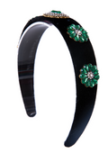 MOSCOW VELVET EMBELLISHED HEADBAND