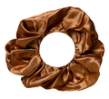 NEW YORK BRONZE SATIN SCRUNCHIE