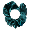 NEW YORK EMERALD GREEN SATIN SCRUNCHIE