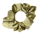 NEW YORK OLIVE SCRUNCHIE SATIN