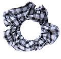 ST IVES BLACK GINGHAM SCRUNCHIE