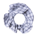 ST IVES GREY GINGHAM SCRUNCHIE