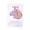 MINI UNICORN CLIP PINK