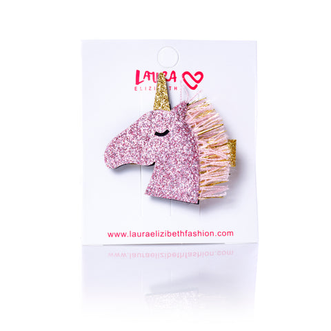 MINI UNICORN CLIP PINK