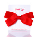 MINI RED BOW SMALL CLIP