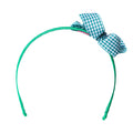 MINI GINGHAM BOW HEADBAND