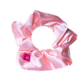 NEW YORK PASTEL PINK SATIN SCRUNCHIE