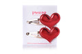 MINI DOUBLE RED HEART CLIP