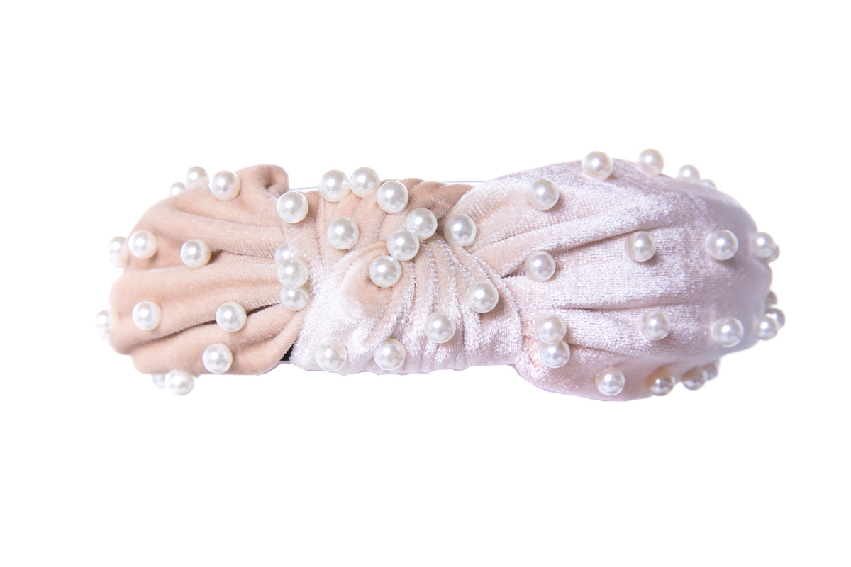 FLORENCE VELVET PEARL HEADBAND