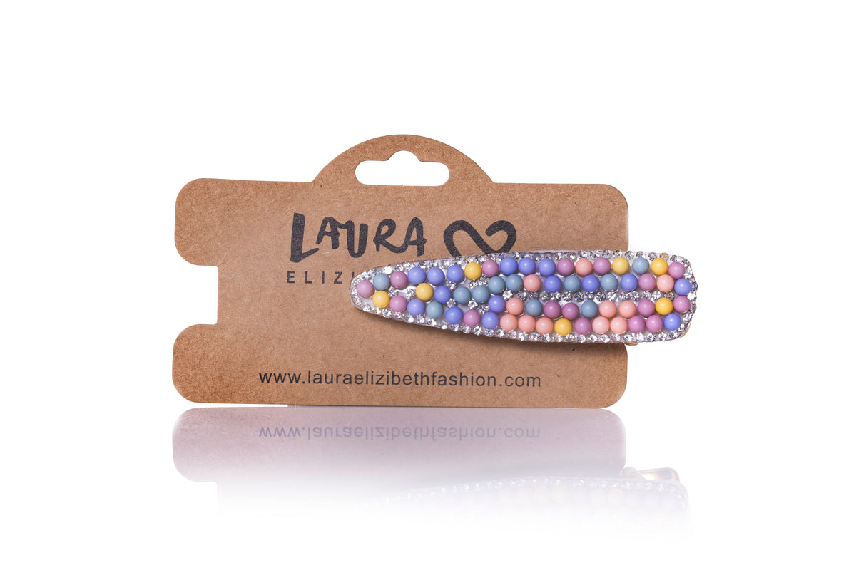 LONDON EMBELLISHED LARGE CLIP MULTI