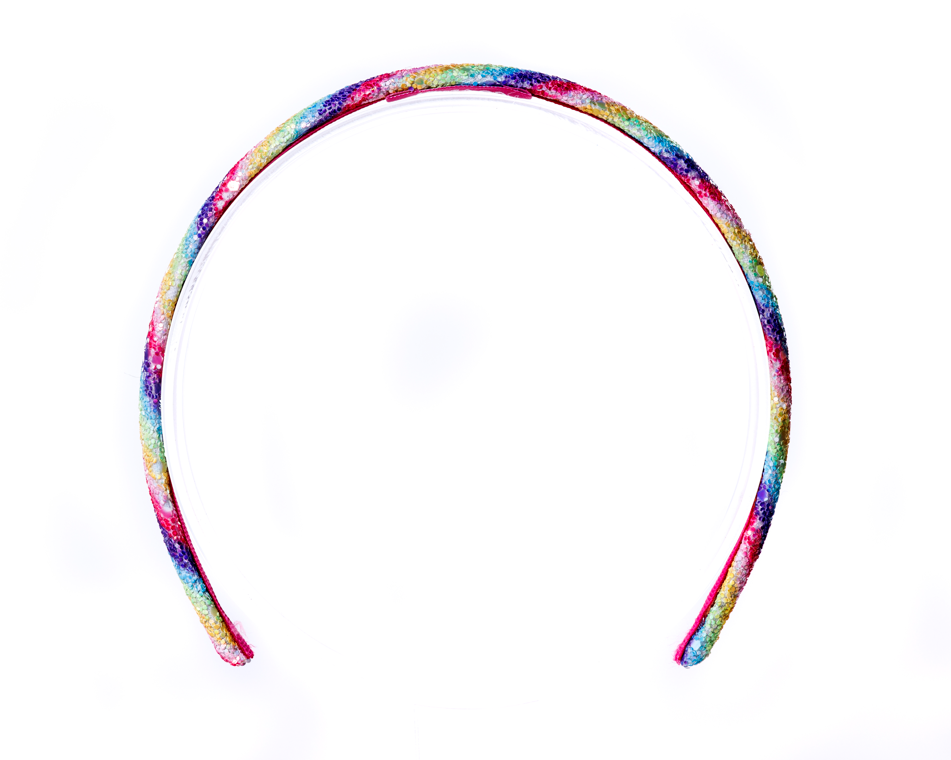 MINI RAINBOW GLITTER HEADBAND