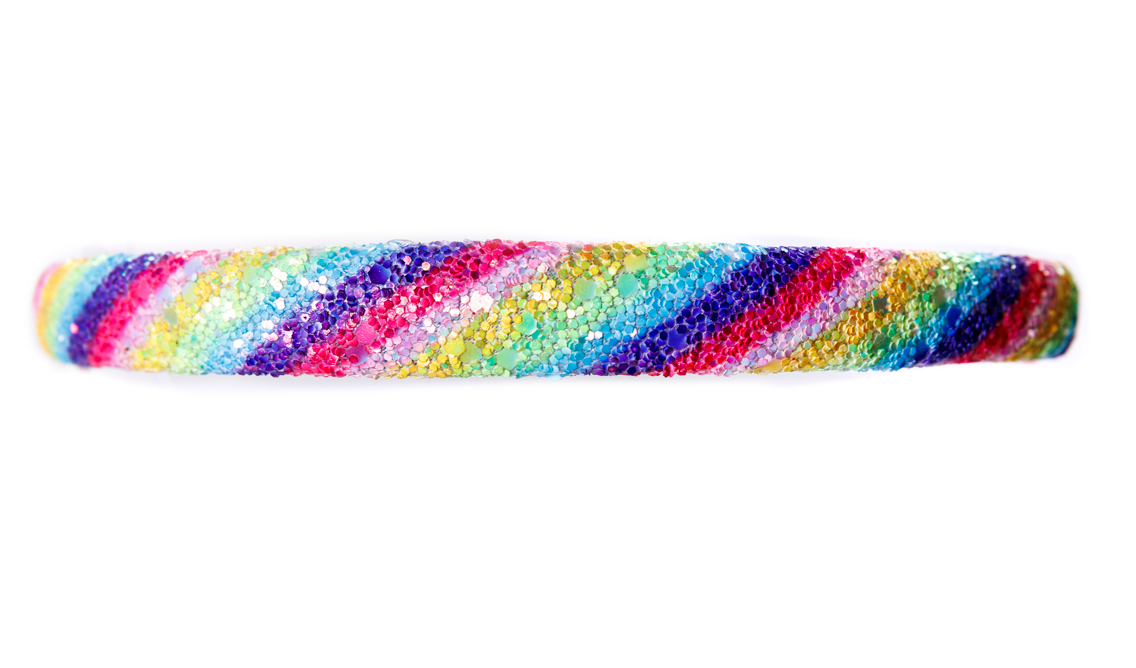 MINI RAINBOW GLITTER HEADBAND