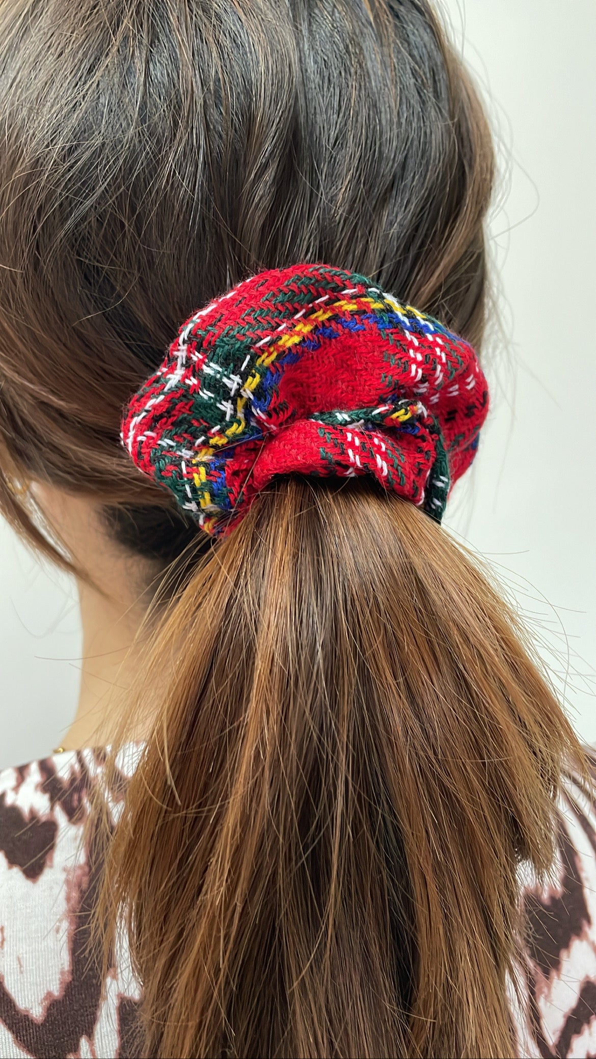 ICELAND TARTAN SCRUNCHIE