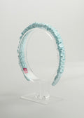LIVERPOOL 100% MULBERRY SILK BABY BLUE SKINNY HEADBAND