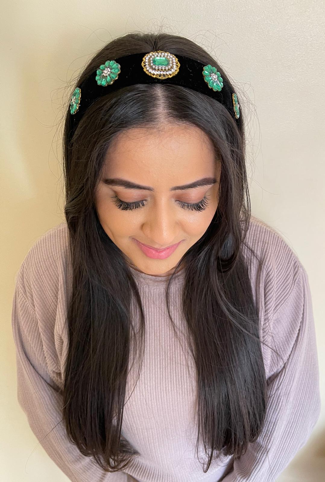 MOSCOW VELVET EMBELLISHED HEADBAND